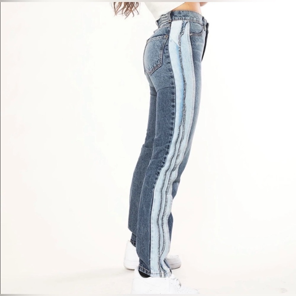 Revice Denim DNA/Royal Wash Jeans two tone pants Sz 26 streetwear EUC